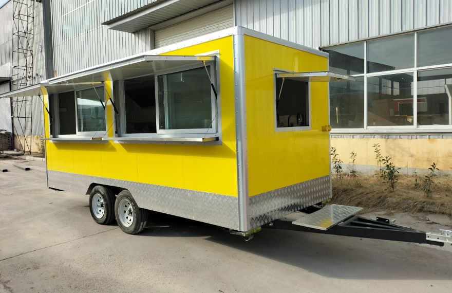 mobile burger food trailer van for sale